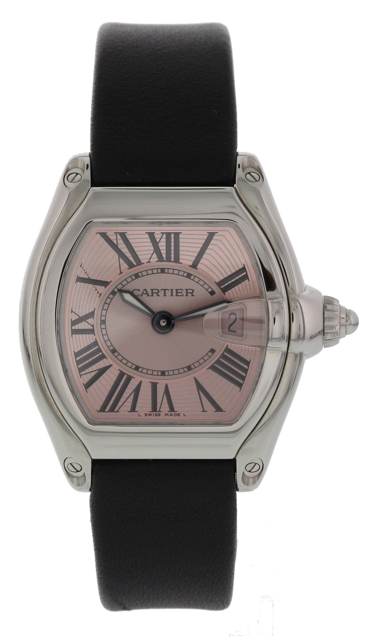Cartier Roadster 2675 Pink Dial Ladies Watch - Wristwatch