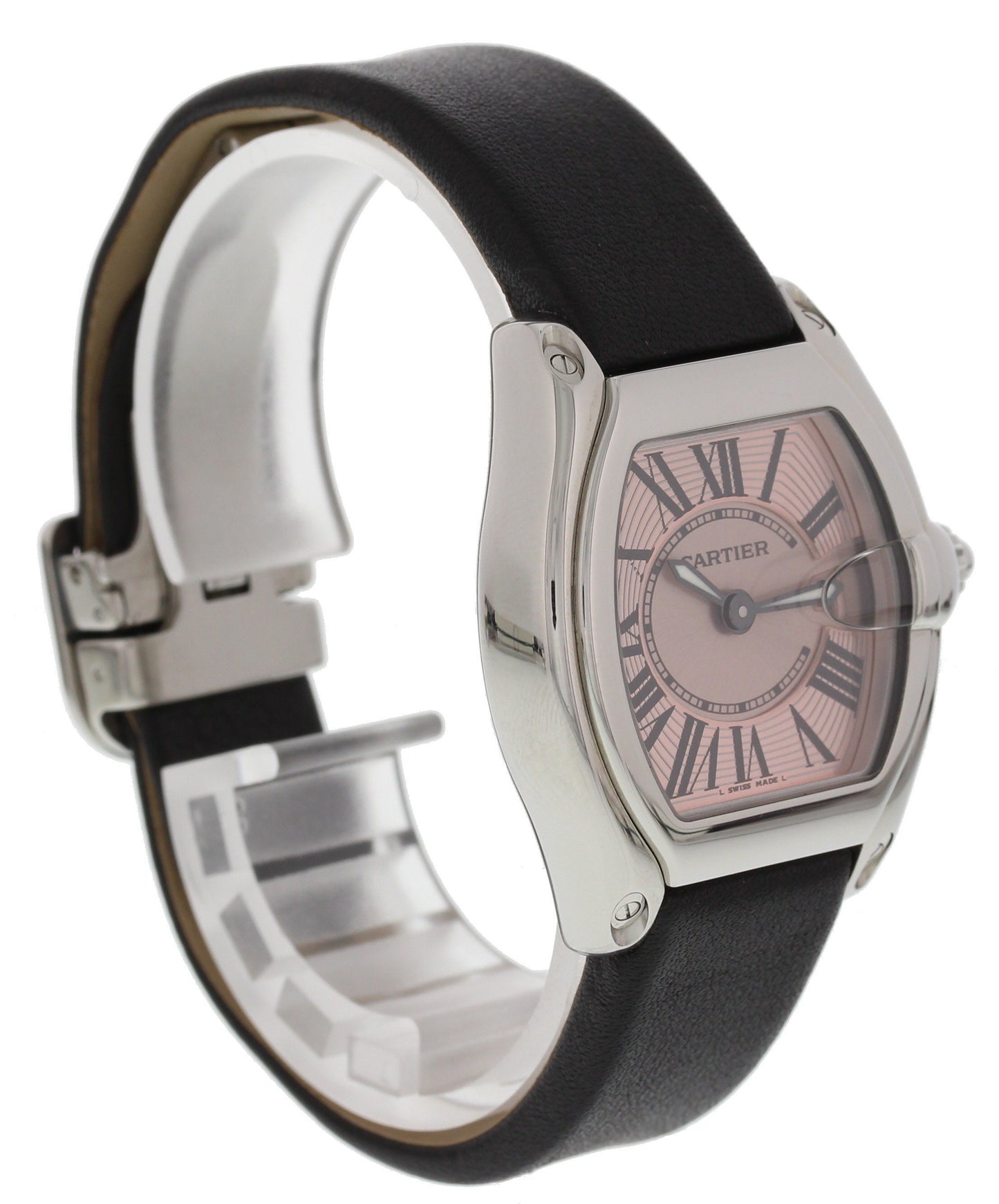 Cartier Roadster 2675 Pink Dial Ladies Watch - Wristwatch