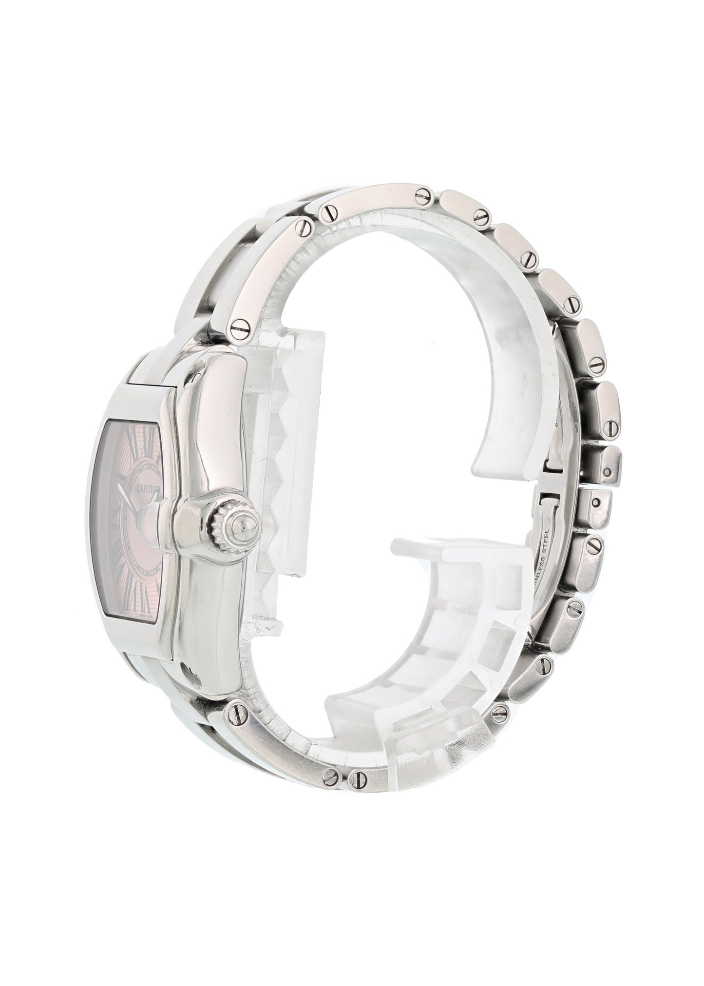 Cartier Roadster 2675 Pink MOP Dial Ladies Watch