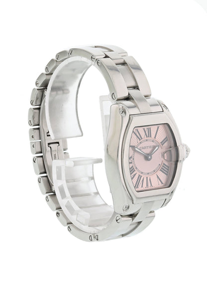 Cartier Roadster 2675 Pink MOP Dial Ladies Watch