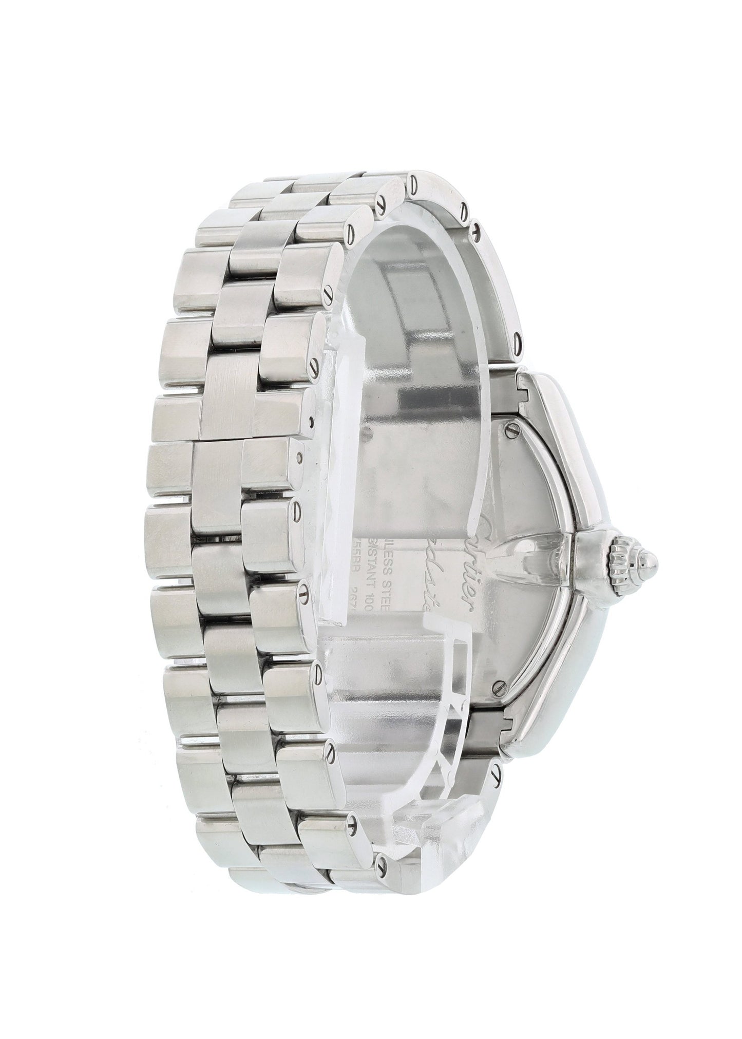 Cartier Roadster 2675 Pink MOP Dial Ladies Watch