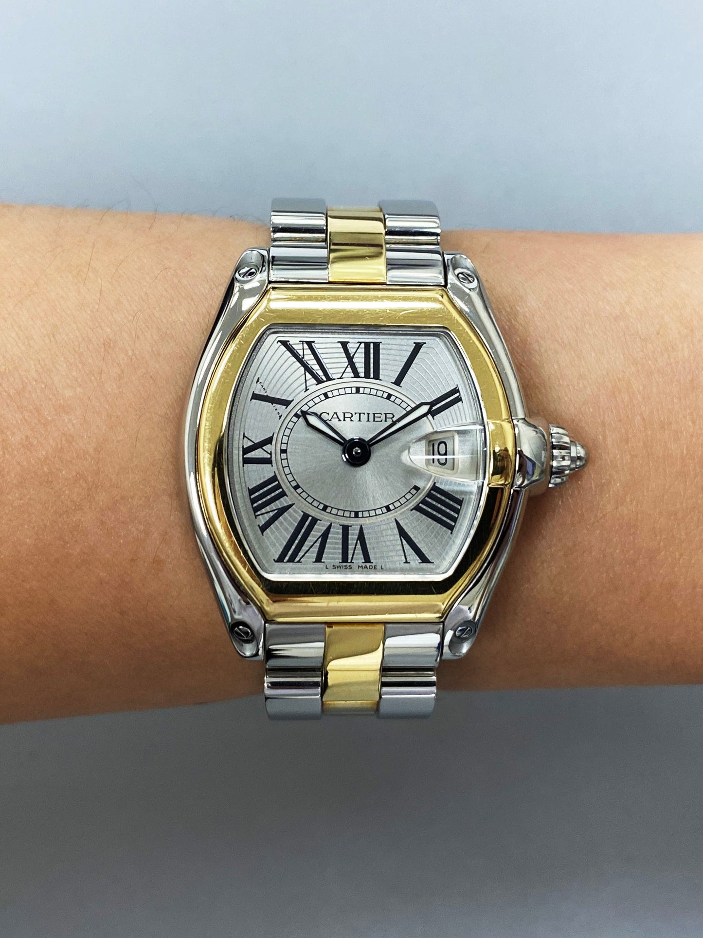 Cartier Roadster 2675 Two Tone Ladies Watch - Wristwatch