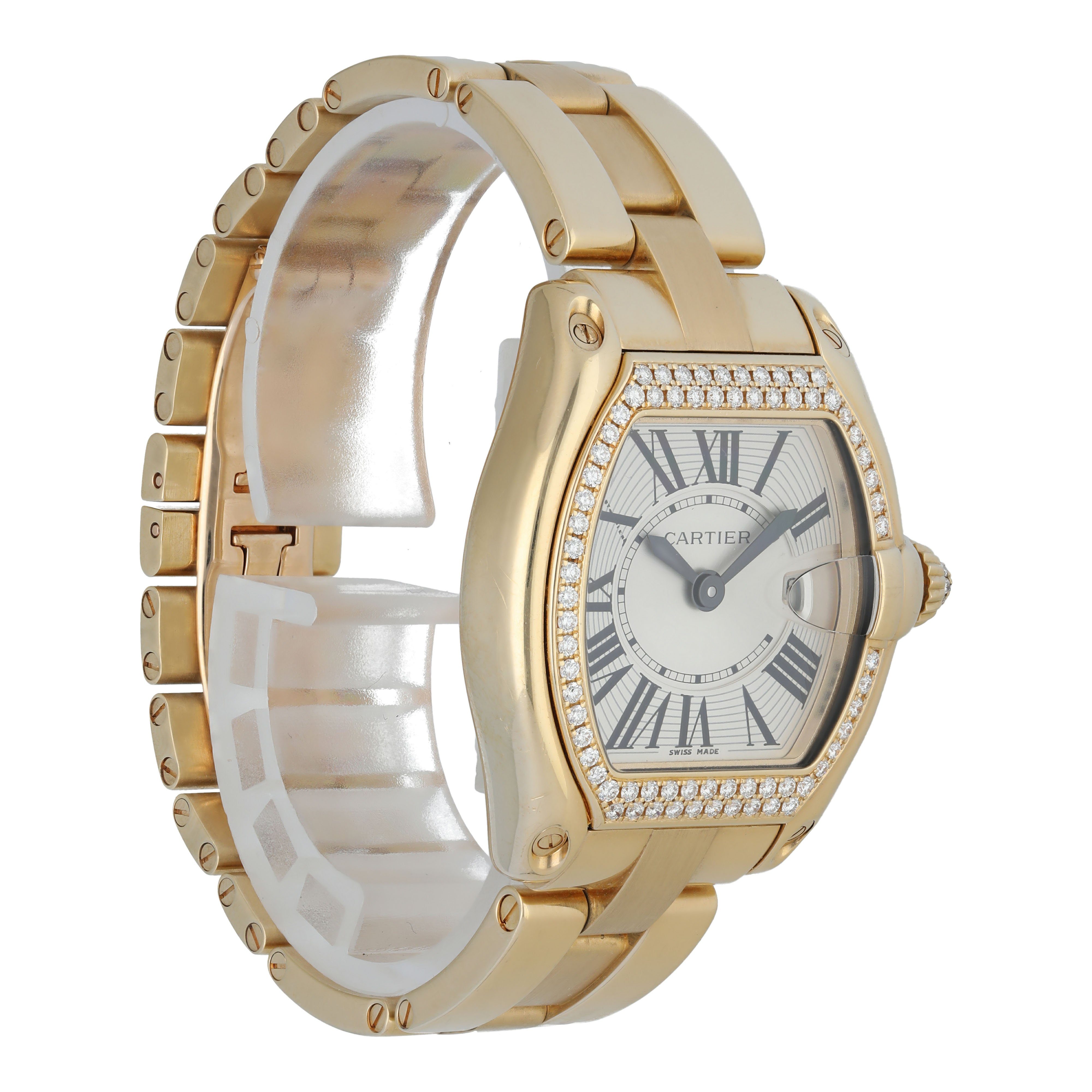 Cartier Roadster 2676 18K Yellow Gold & Diamonds Ladies