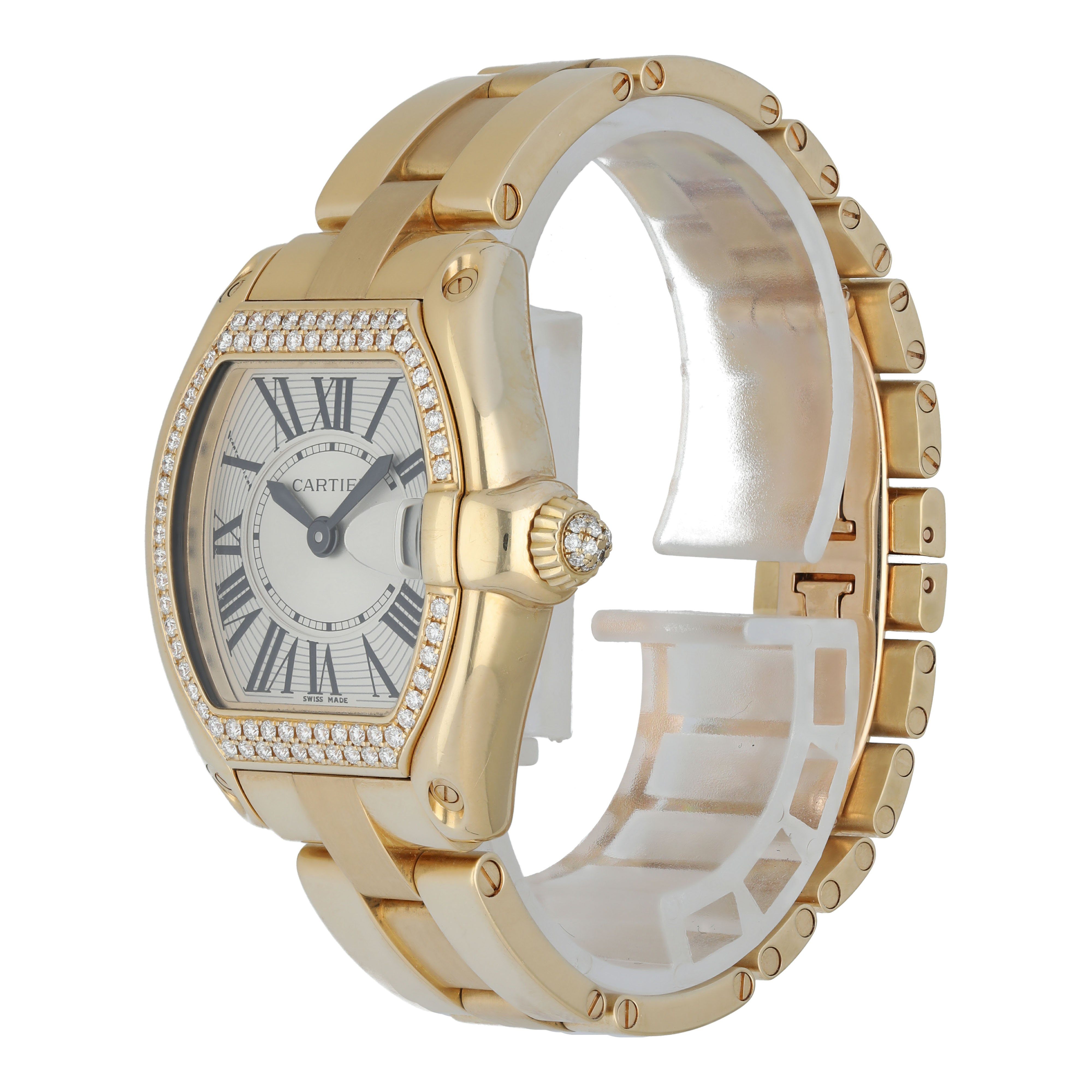Cartier 時計　18K Ladies' Cartier Roadster Watch 18K Yellow Gold &stainless Steel W