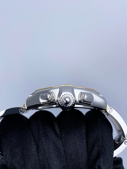 Cartier Roadster W62027Z1 Silver Dial Two Tone Mens Watch