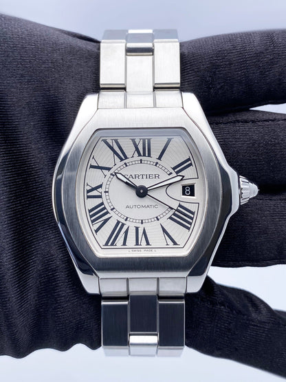 Cartier Roadster W6206017 Silver Dial Mens Watch