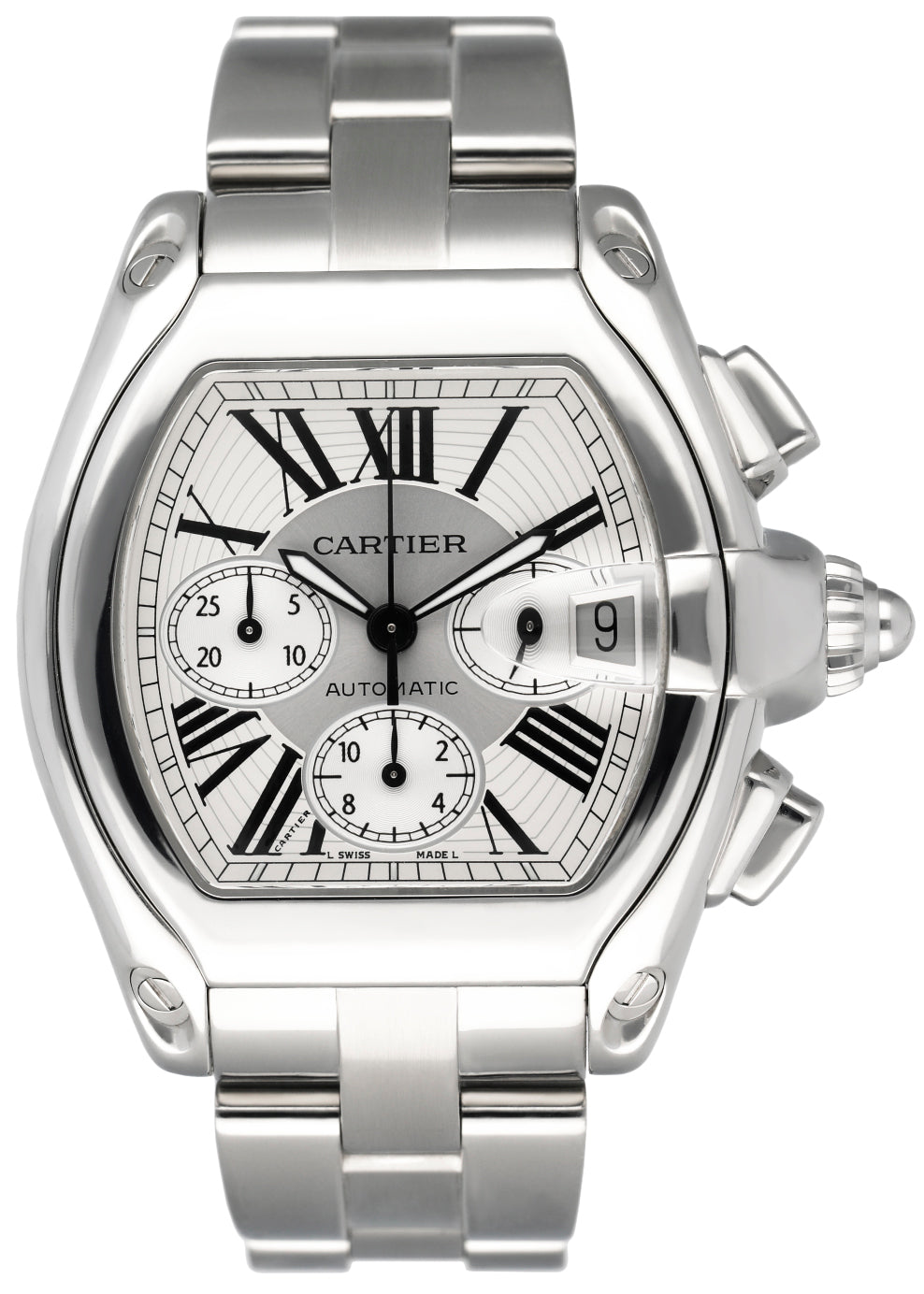 Cartier スターリングシルバー卓上スパイス4個セット Cartier Roadster XL 2618 Sliver Dial Mens Watch – Phigora