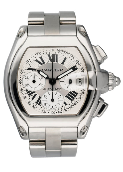 Cartier Roadster XL 2618 Sliver Dial Mens Watch – Phigora