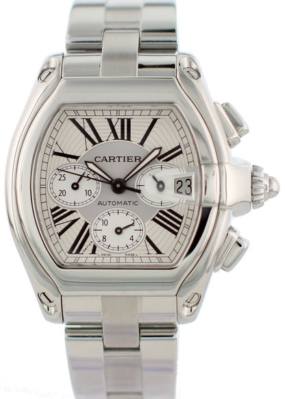 Cartier Roadster XL Chronograph 2618 Mens Watch - Wristwatch