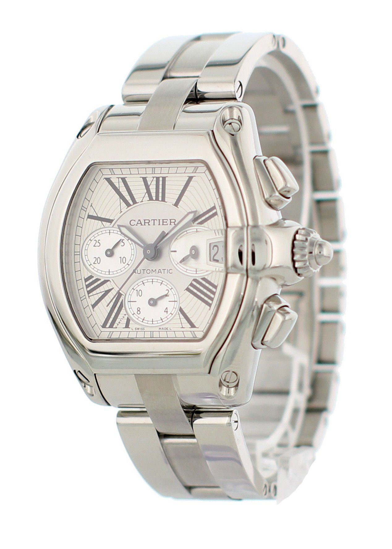 Cartier Roadster XL Chronograph 2618 Mens Watch - Wristwatch
