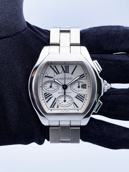 Cartier Roadster XL W6206019 Sliver Dial Mens Watch - Watches