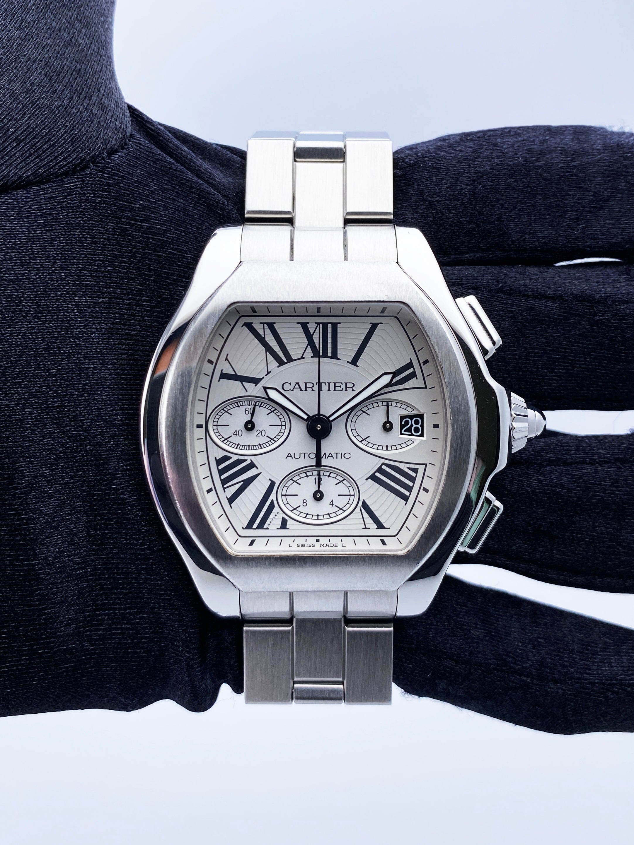 Cartier Roadster XL W6206019 Sliver Dial Mens Watch – Phigora