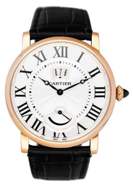 Cartier Rotonde W1556252 Calendar Aperture and Power Reserve Mens