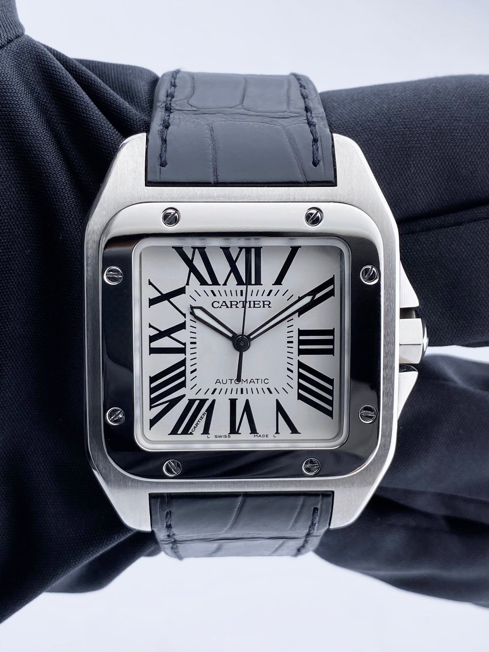 Cartier Santos-100 2656 Men's XL Watch Box & Papers | – Phigora