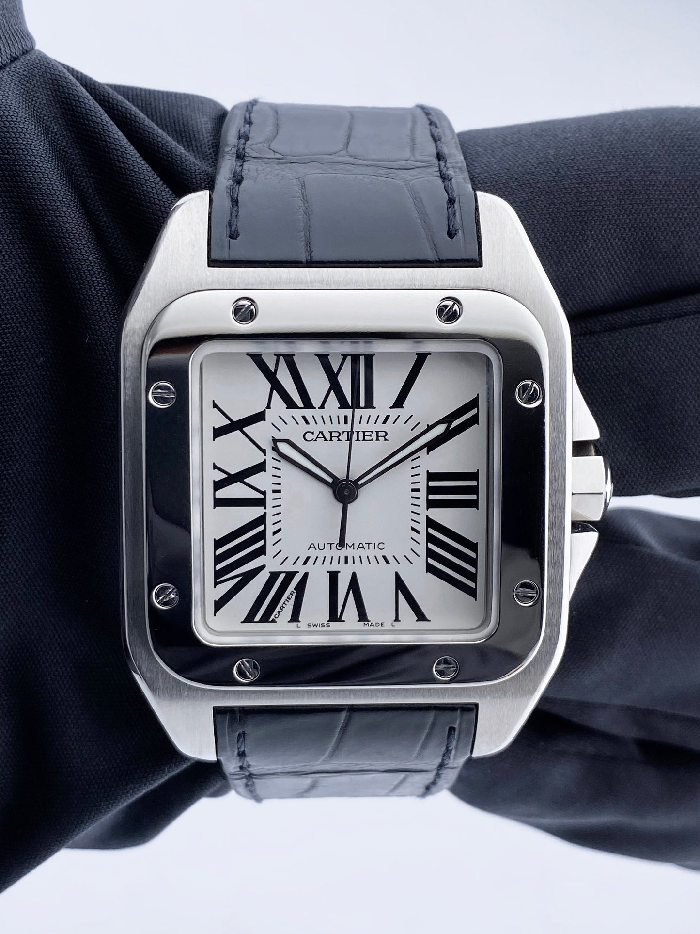 Cartier Santos-100 2656 Men’s XL Watch Box & Papers - Wristwatch