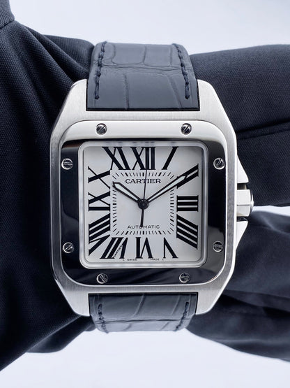 Cartier Santos-100 2656 Men’s XL Watch Box & Papers - Wristwatch