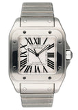 Cartier Santos-100 2656 XL W200737G Stainless Steel Mens Watch - Wristwatch