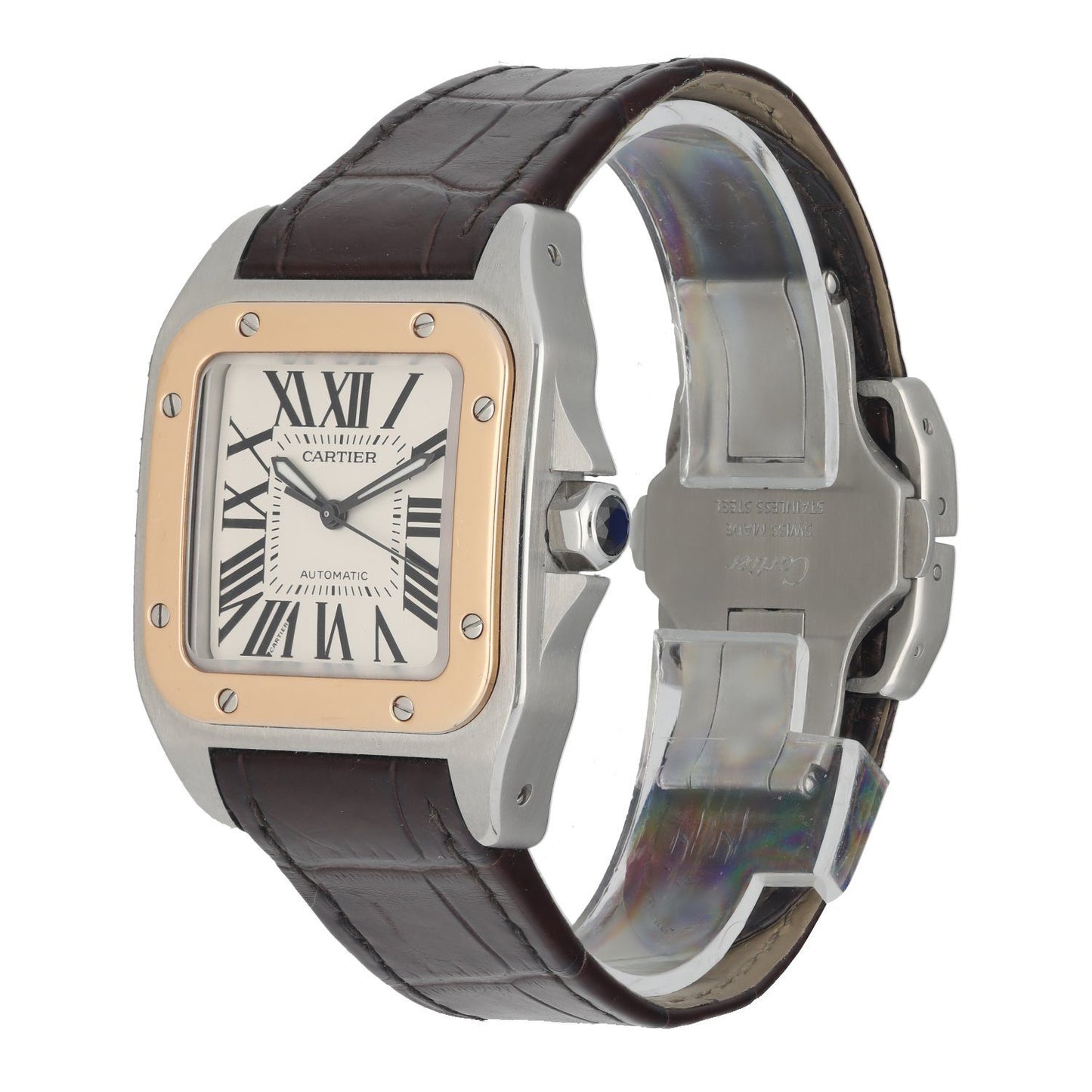 Cartier Santos 100 Stainless Steel 2878 Midsize Automatic Watch