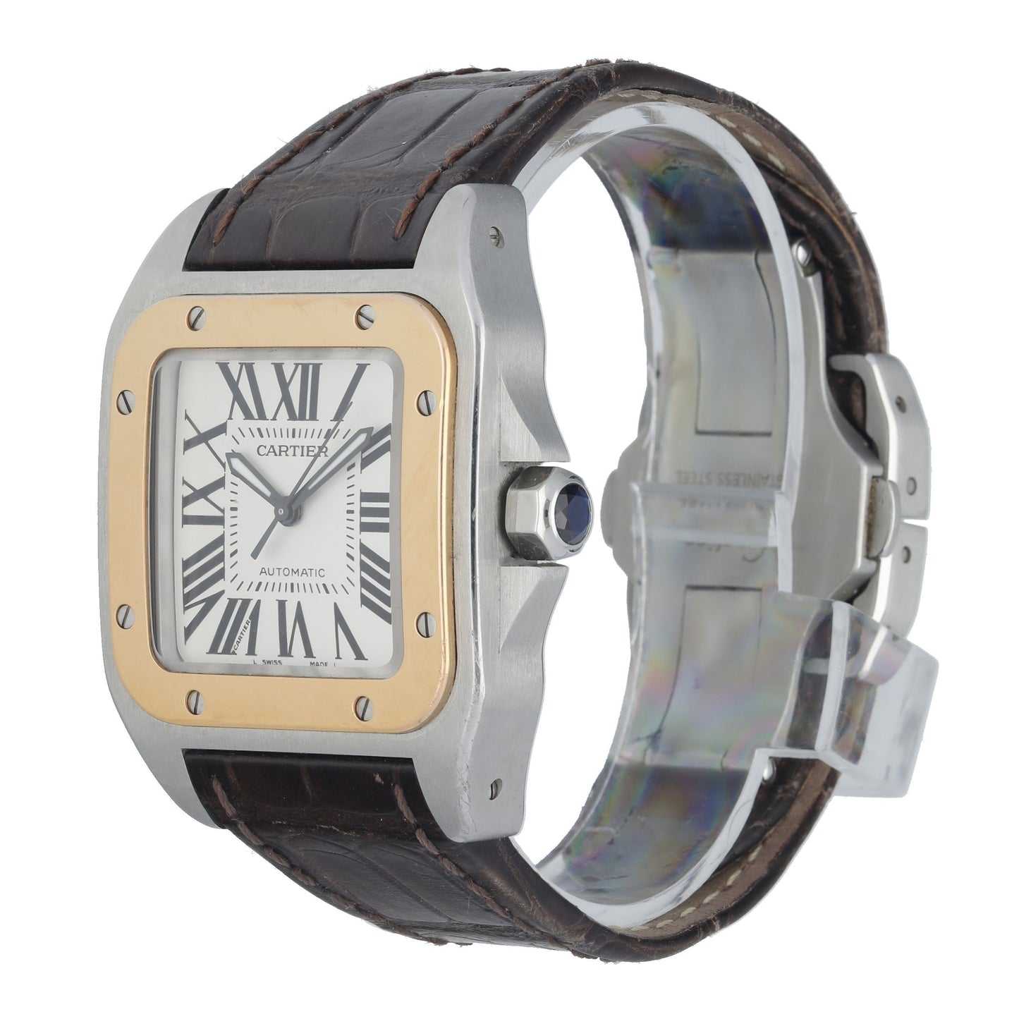 Cartier Santos 100 Stainless Steel 2878 Midsize Automatic Watch