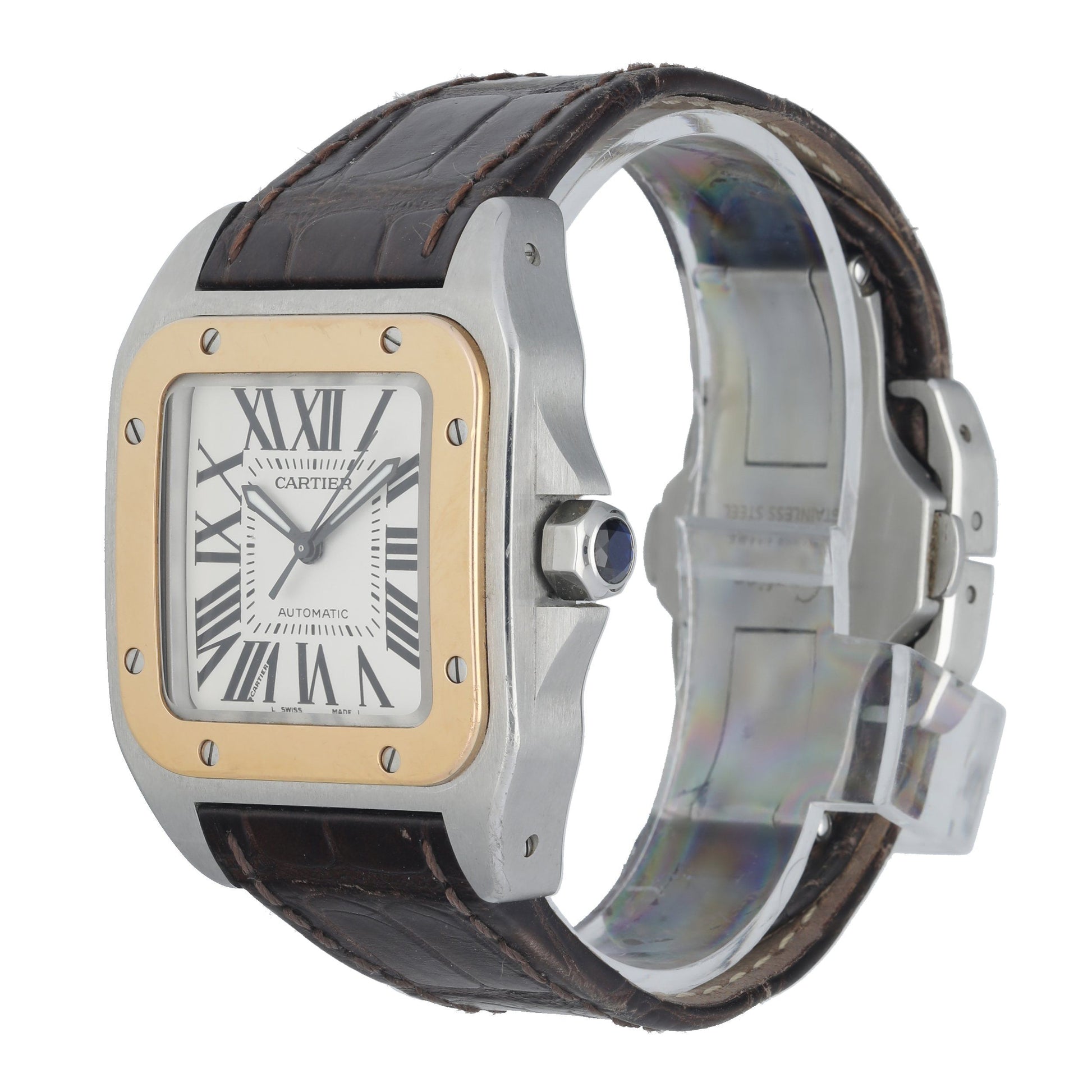 Cartier Santos 100 Stainless Steel 2878 Midsize Automatic Watch