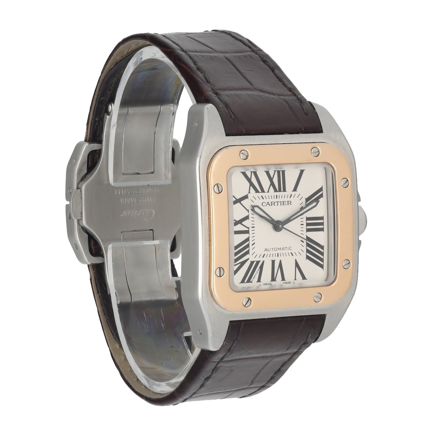 Cartier Santos 100 Stainless Steel 2878 Midsize Automatic Watch