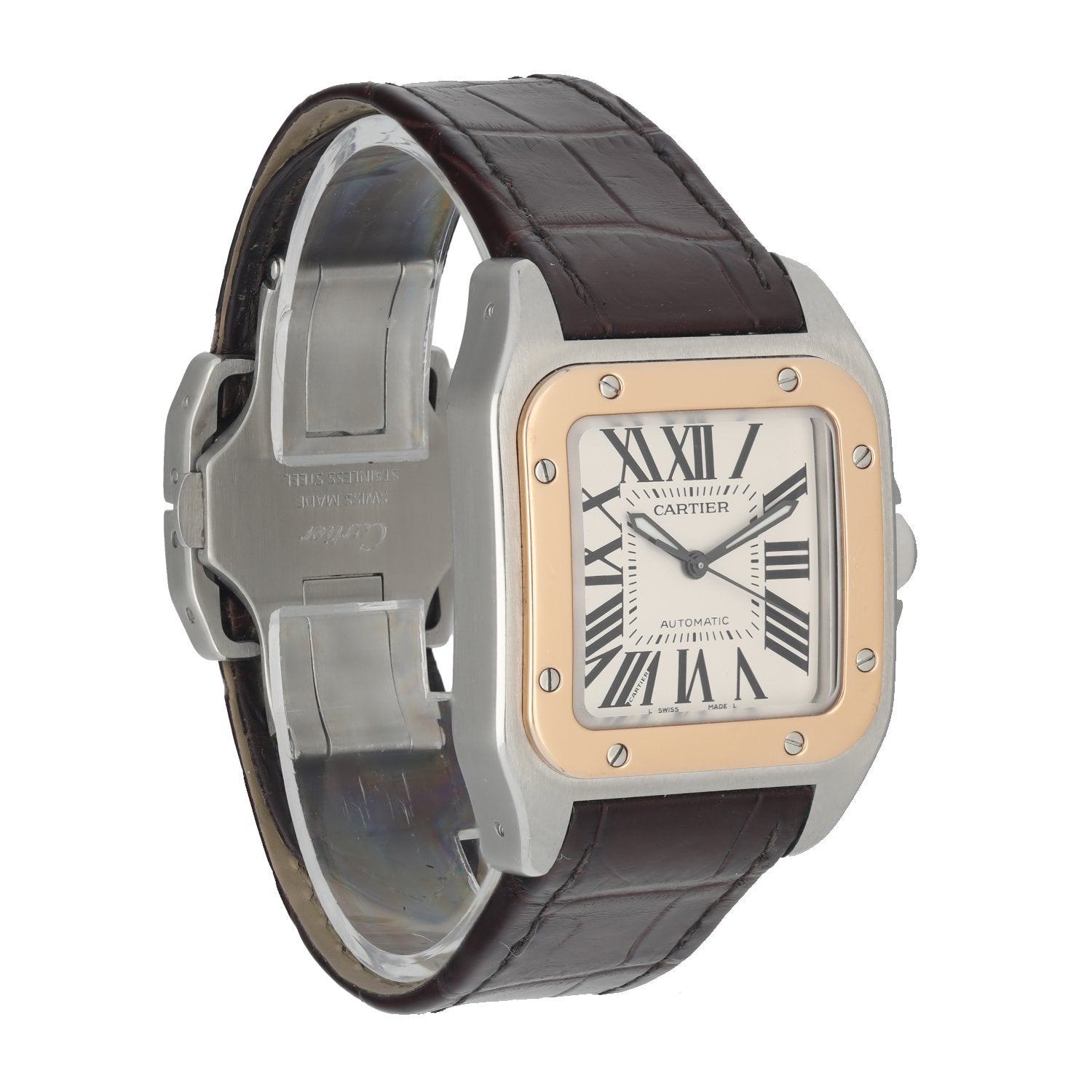 Cartier Santos 100 Stainless Steel 2878 Midsize Automatic Watch