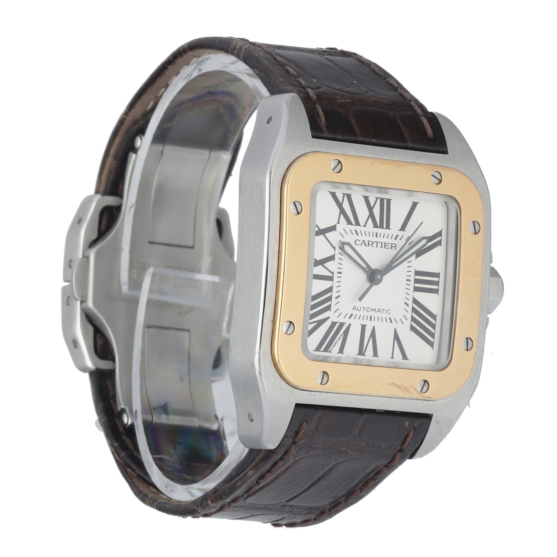 Cartier Santos 100 Stainless Steel 2878 Midsize Automatic Watch