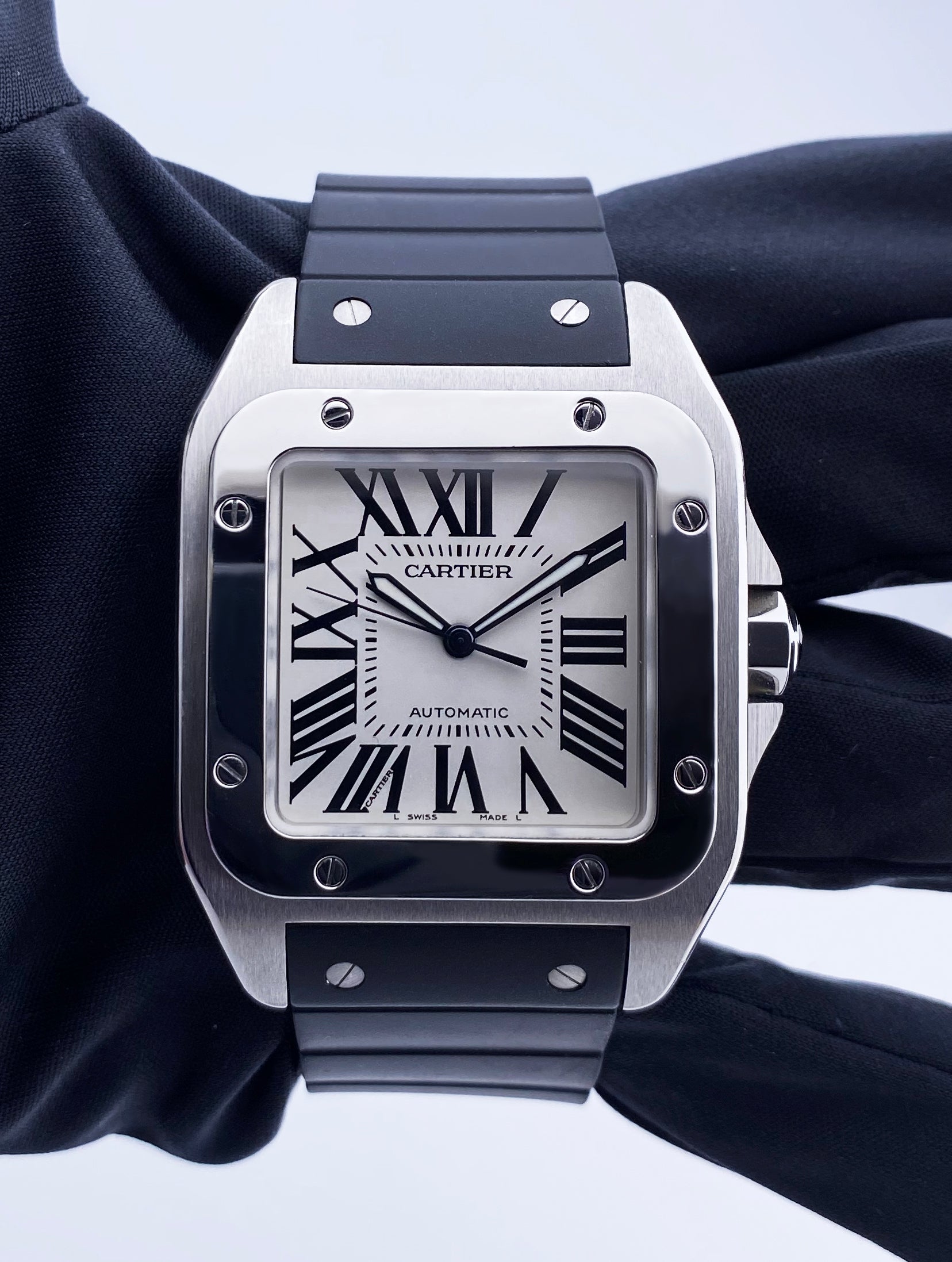 Cartier Santos-100 W20073X8 Mens Watch Box & Papers