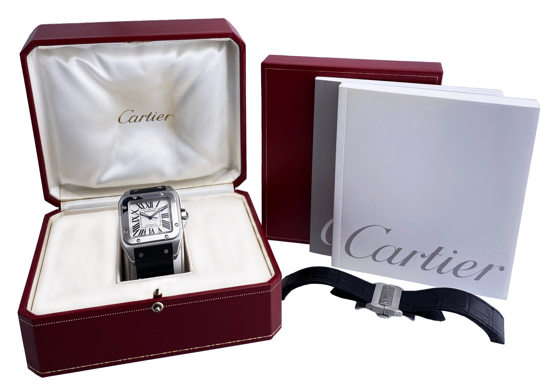 Cartier Santos-100 W20073X8 Mens Watch Box & Papers