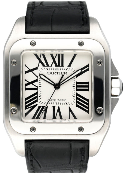 Cartier Santos-100 W20073X8 / 2656 Mens Watch - Wristwatch