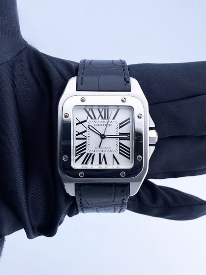 Cartier Santos-100 W20073X8 / 2656 Mens Watch - Wristwatch