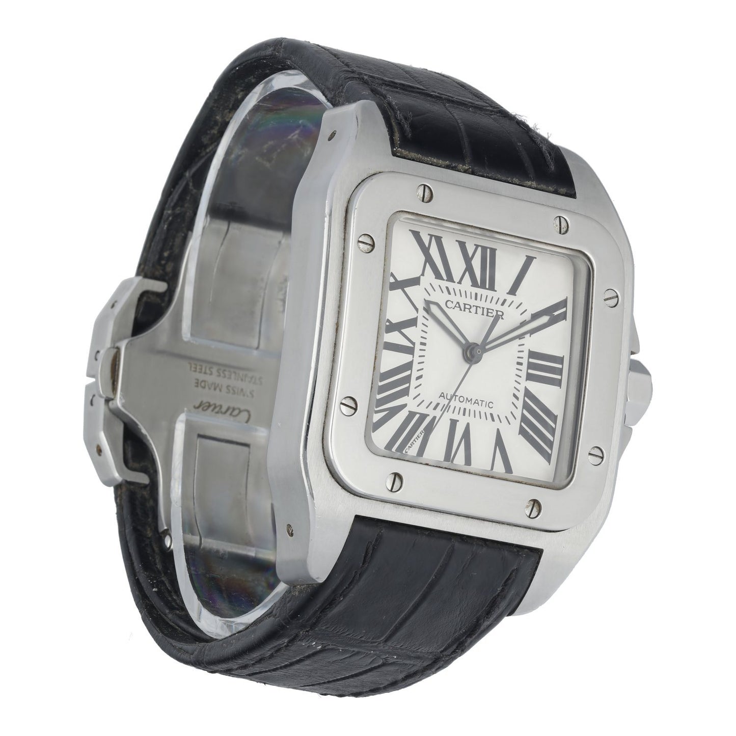 Cartier Santos 100 XL 2656 Men’s Watch Box & Papers - Wristwatch