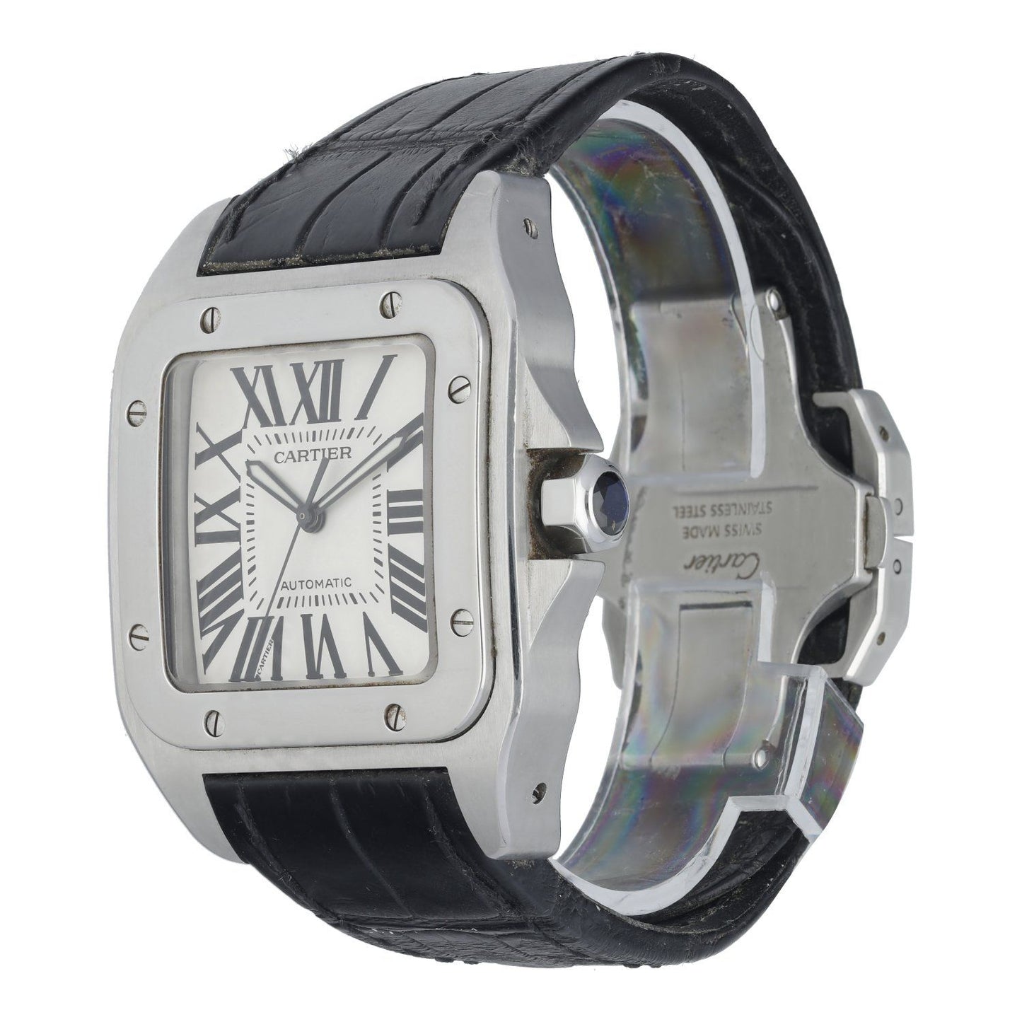 Cartier Santos 100 XL 2656 Men’s Watch Box & Papers - Wristwatch