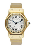 Cartier Santos 18k Yellow Gold Ladies Watch - Wristwatch