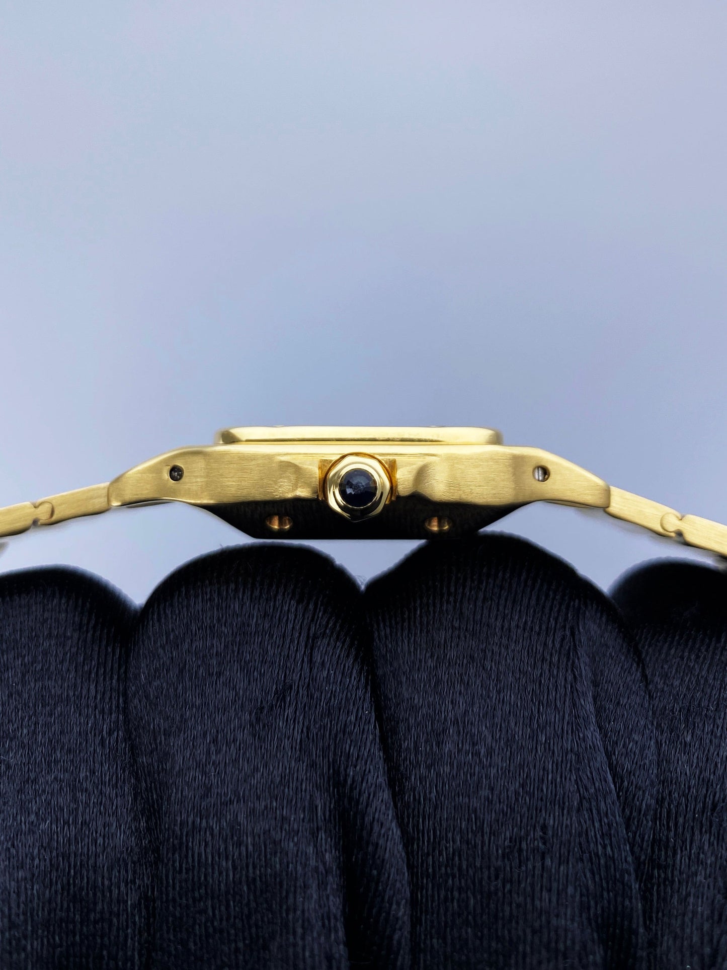 Cartier Santos 18K Yellow Gold Mens Watch