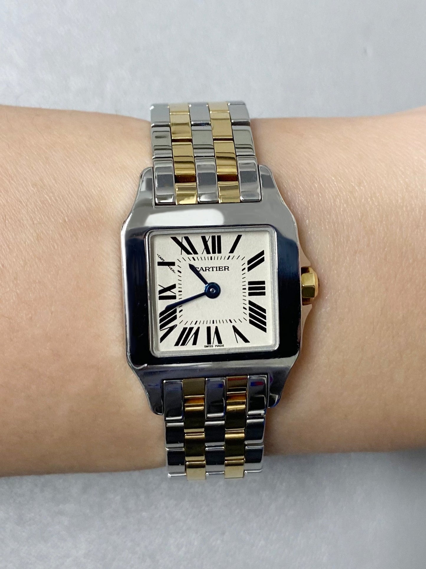 Cartier Santos Demoiselle 2698 Two-Row Ladies Watch - Wristwatch