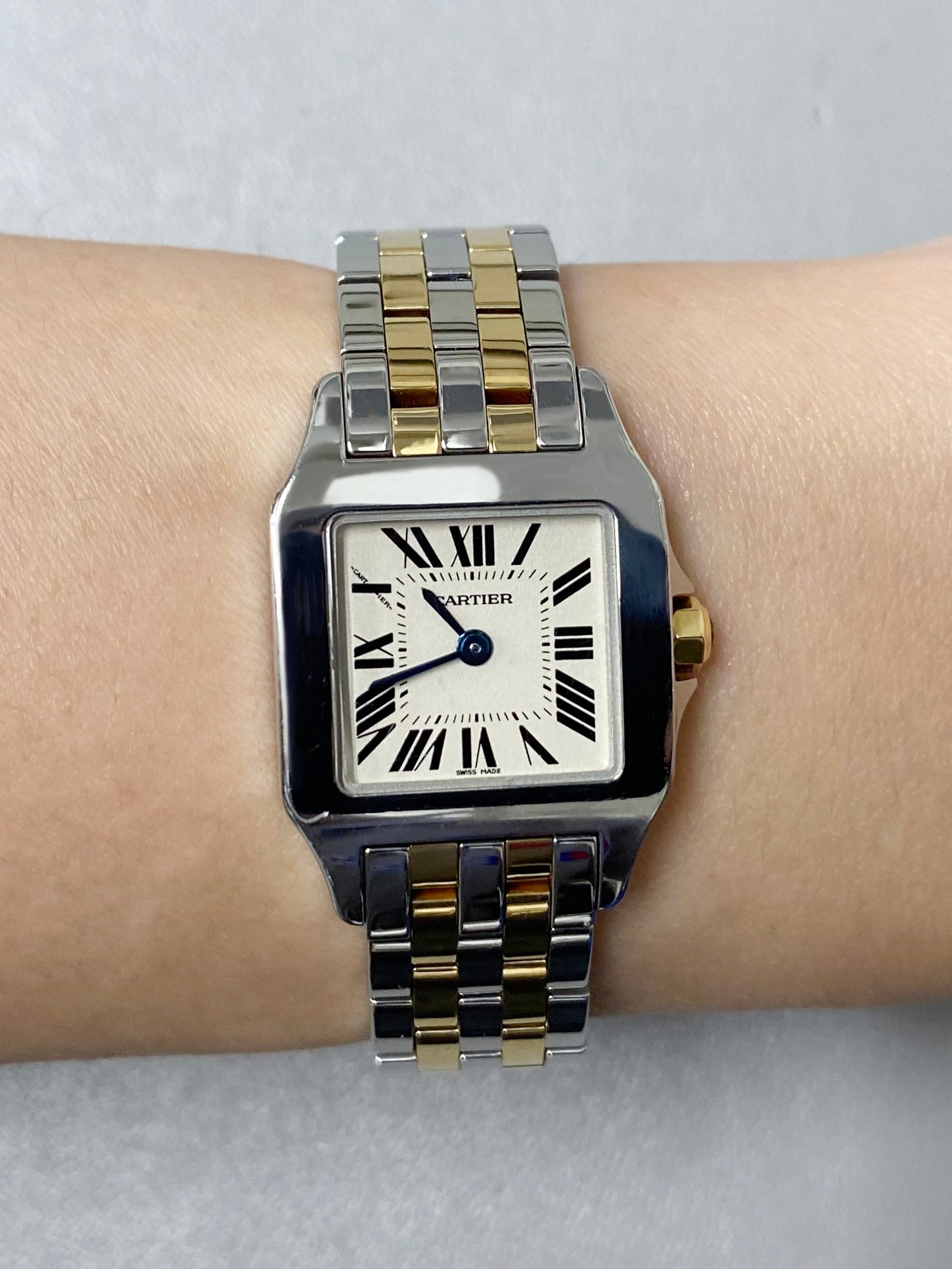 Cartier Santos Demoiselle 2698 Two-Row Ladies Watch - Wristwatch
