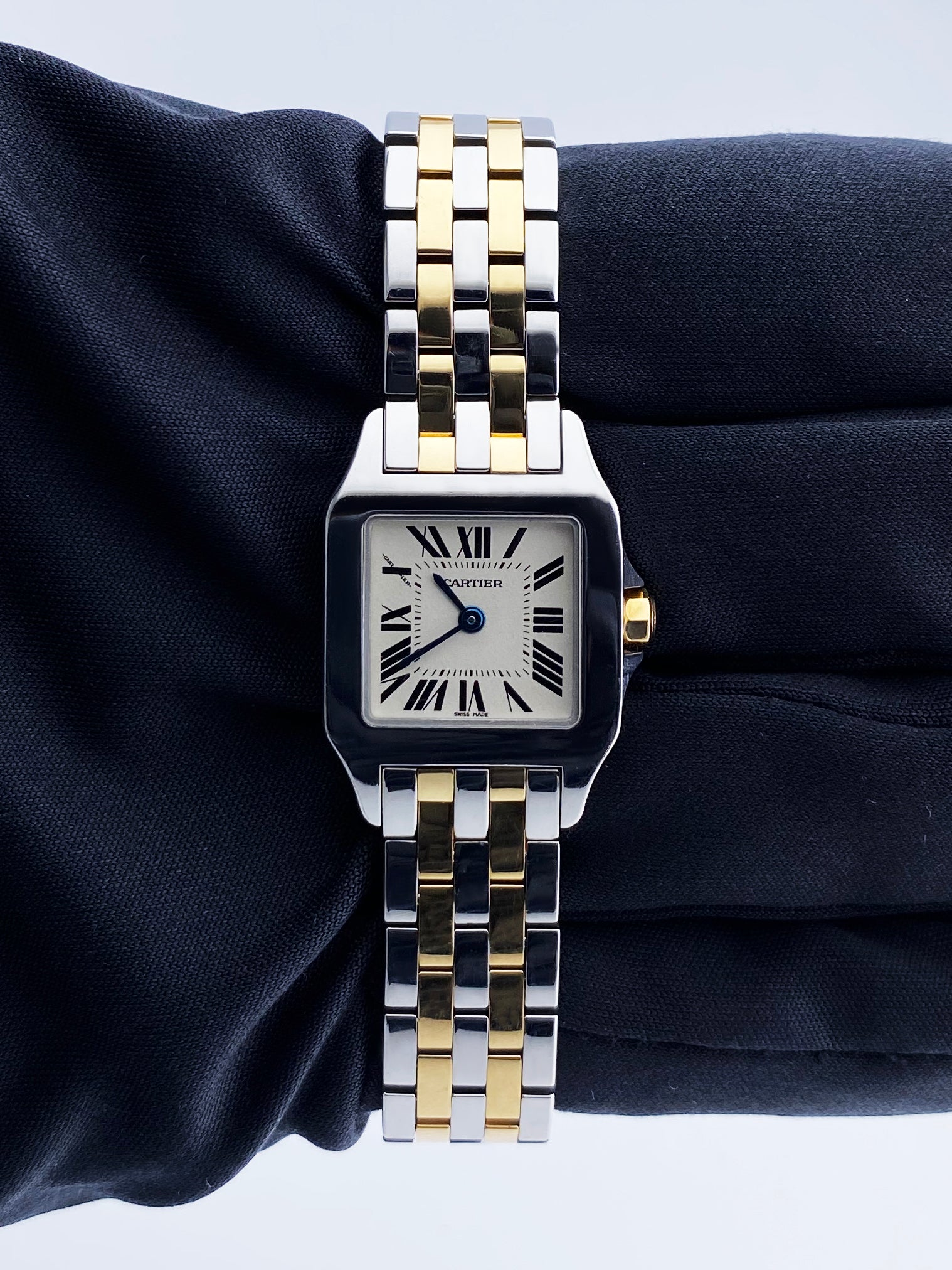 Cartier Santos Demoiselle 2698 Two-Row Ladies Watch - Wristwatch