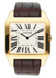 Cartier Santos Dumont W2008751 Large 18k Yellow Gold Mens Watch