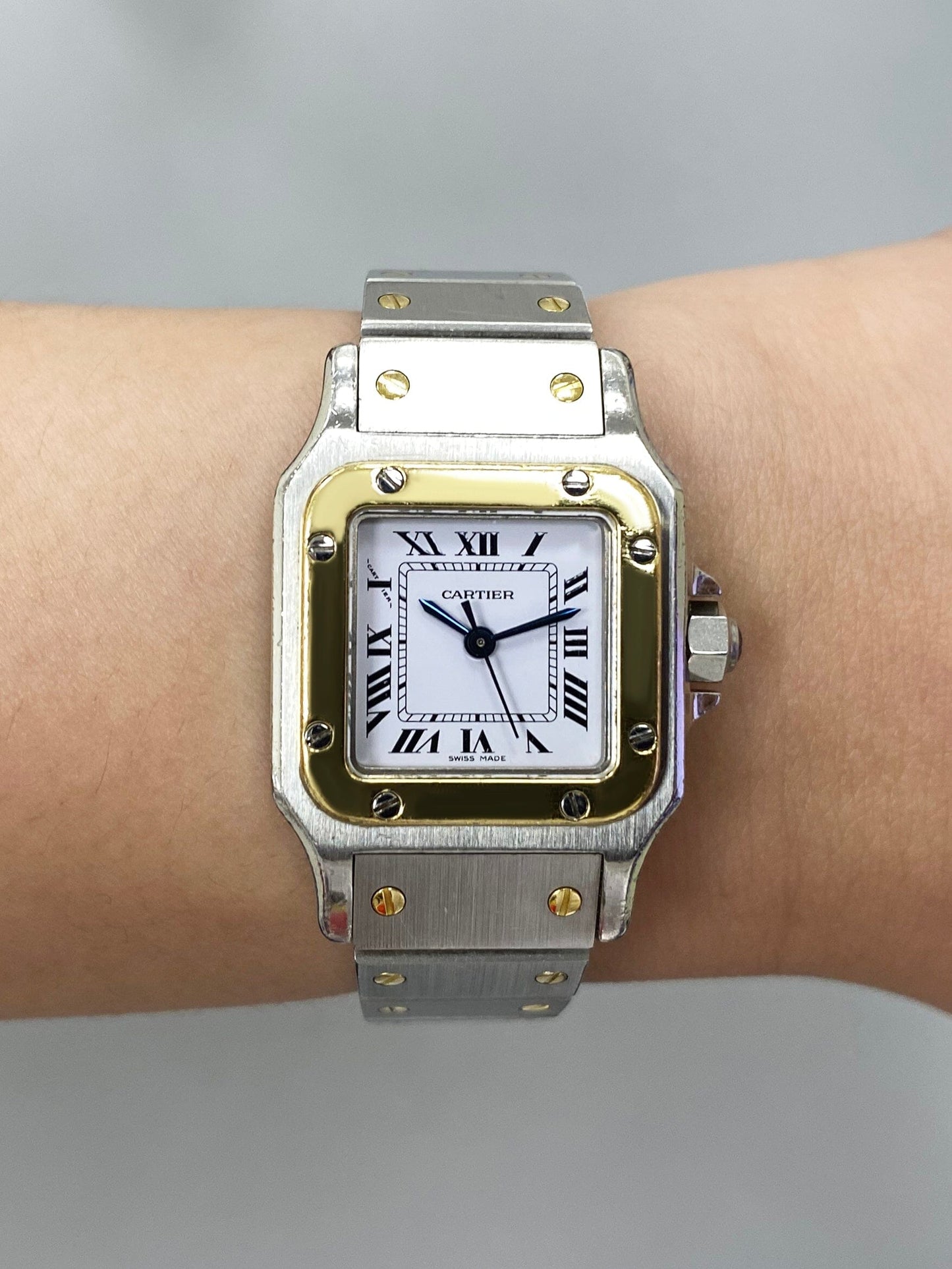 Cartier Santos Galbee 0902 Two-Tone Automatic Ladies Watch - Watches
