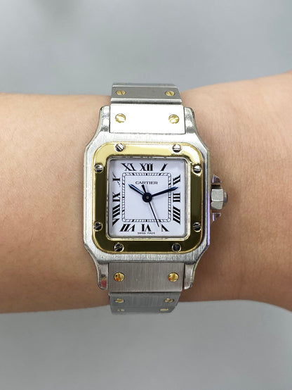 Cartier Santos Galbee 0902 Two-Tone Automatic Ladies Watch - Watches