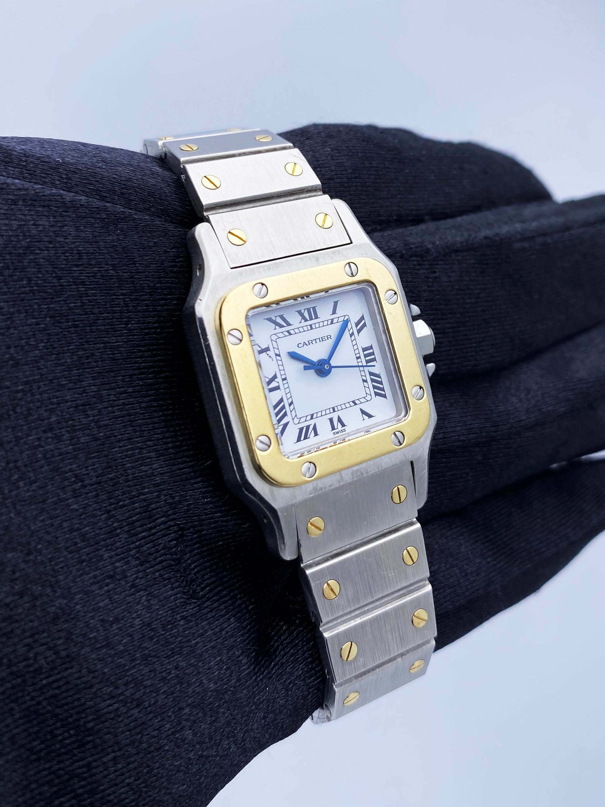 Cartier Santos Galbee 0902 Two-Tone Automatic Ladies Watch