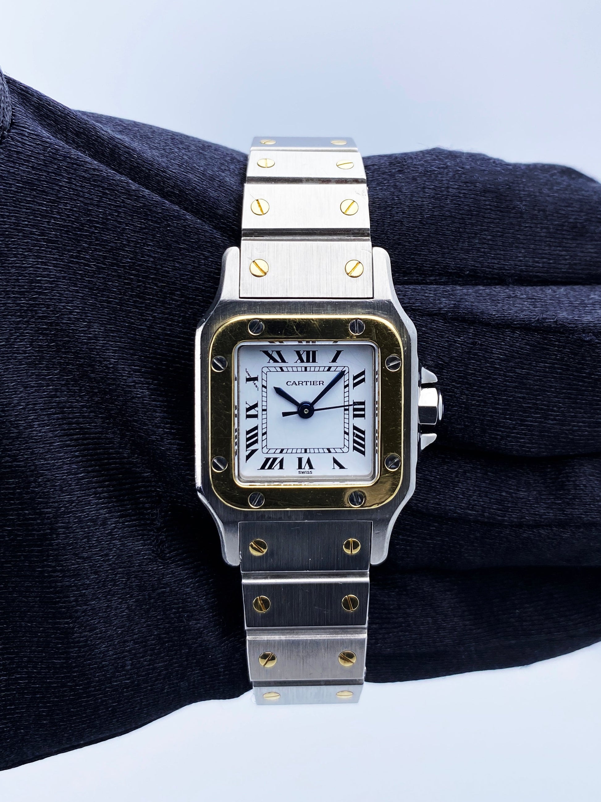 Cartier Santos Galbee 0902 Two-Tone Automatic Ladies Watch