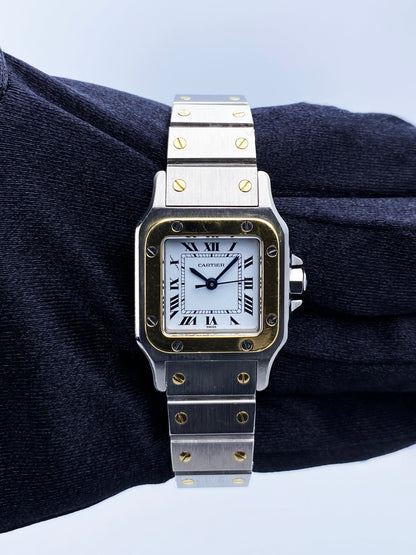 Cartier Santos Galbee 0902 Two-Tone Automatic Ladies Watch
