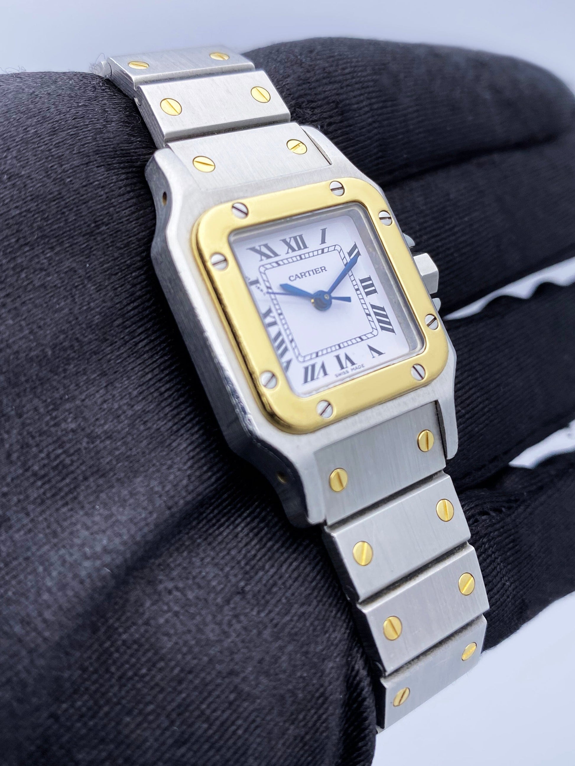 Cartier Santos Galbee 0902 Two-Tone Automatic Ladies Watch - Watches