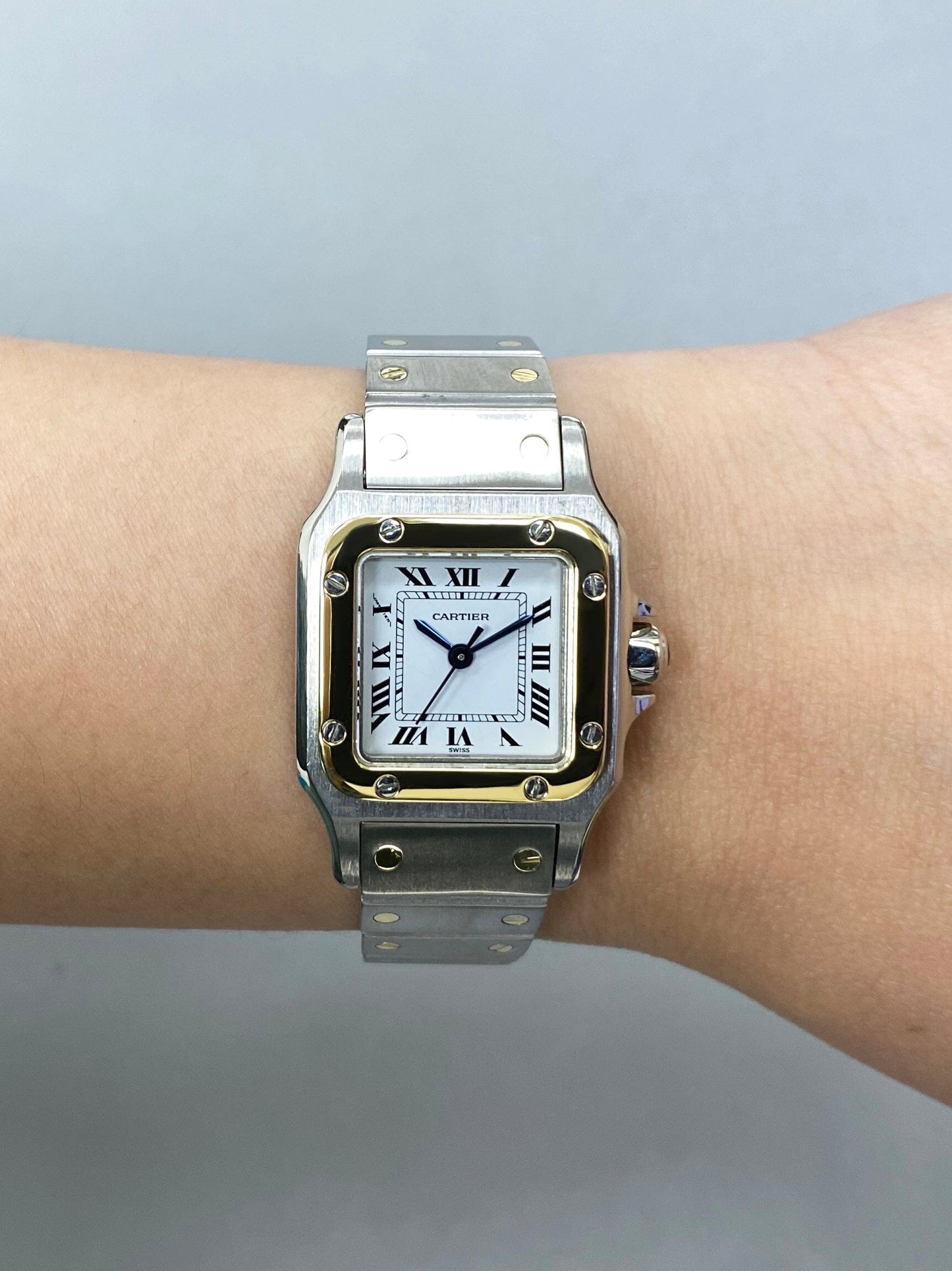 Cartier Santos Galbee 0902 Two-Tone Automatic Ladies Watch