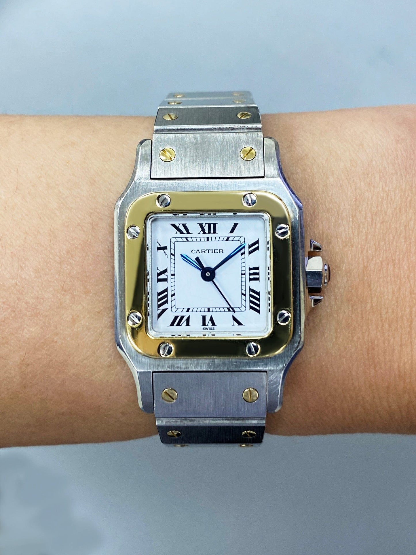 Cartier Santos Galbee 0902 Two-Tone Automatic Ladies Watch