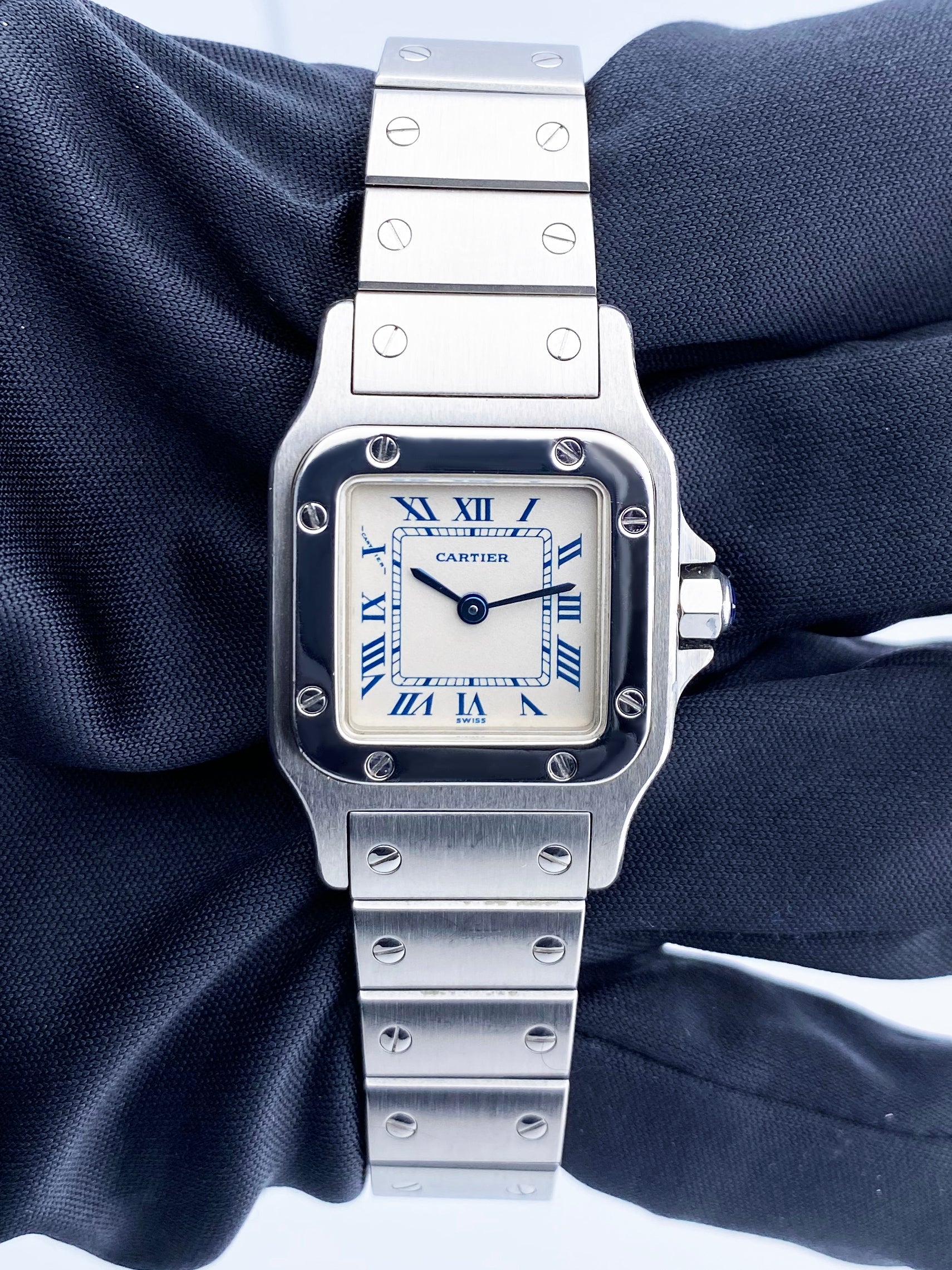 Cartier Santos Galbee 1565 Stainless Steel Ladies Watch - Virtual