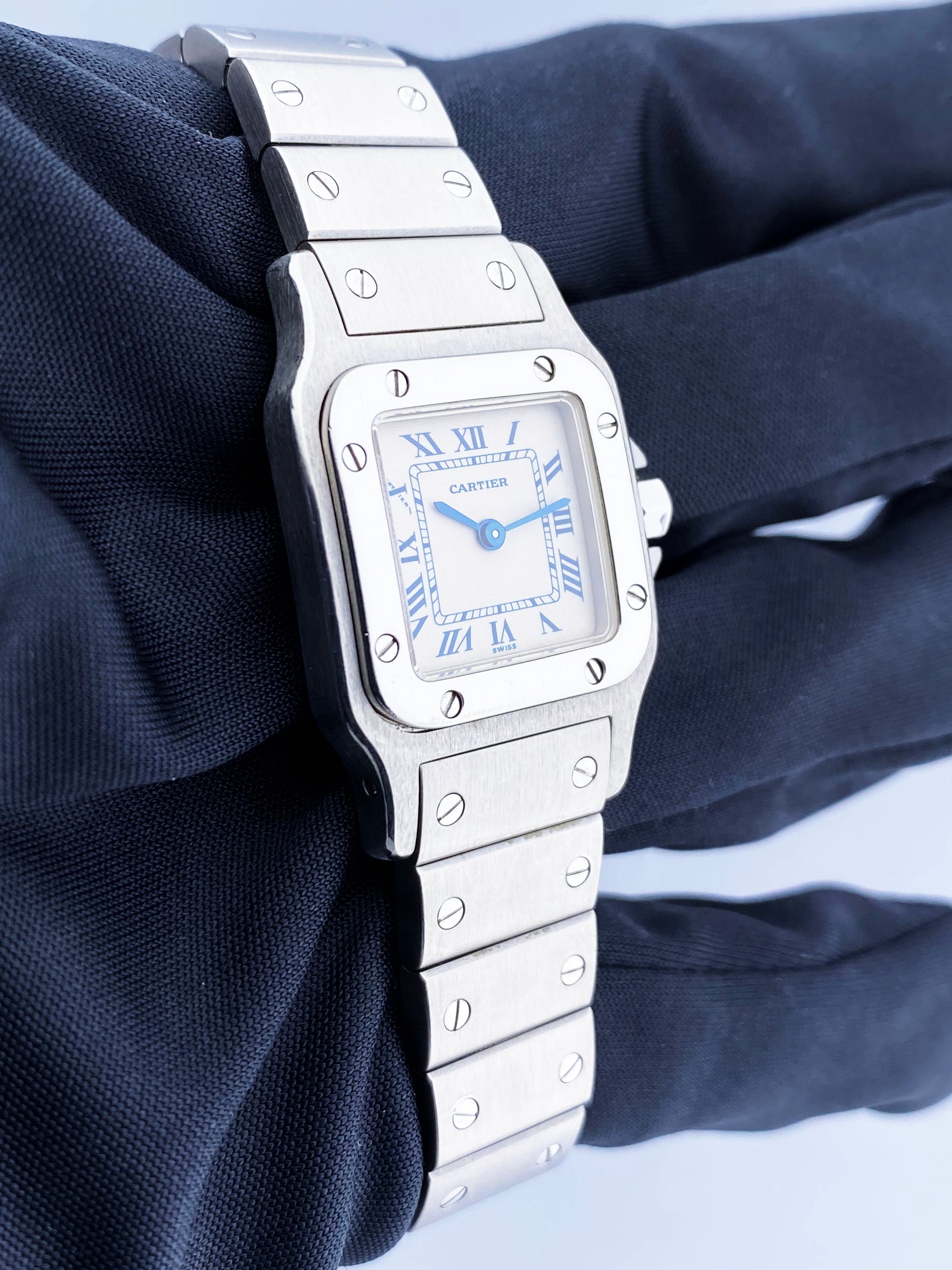 Cartier Santos Galbee 1565 Stainless Steel Ladies Watch - Virtual