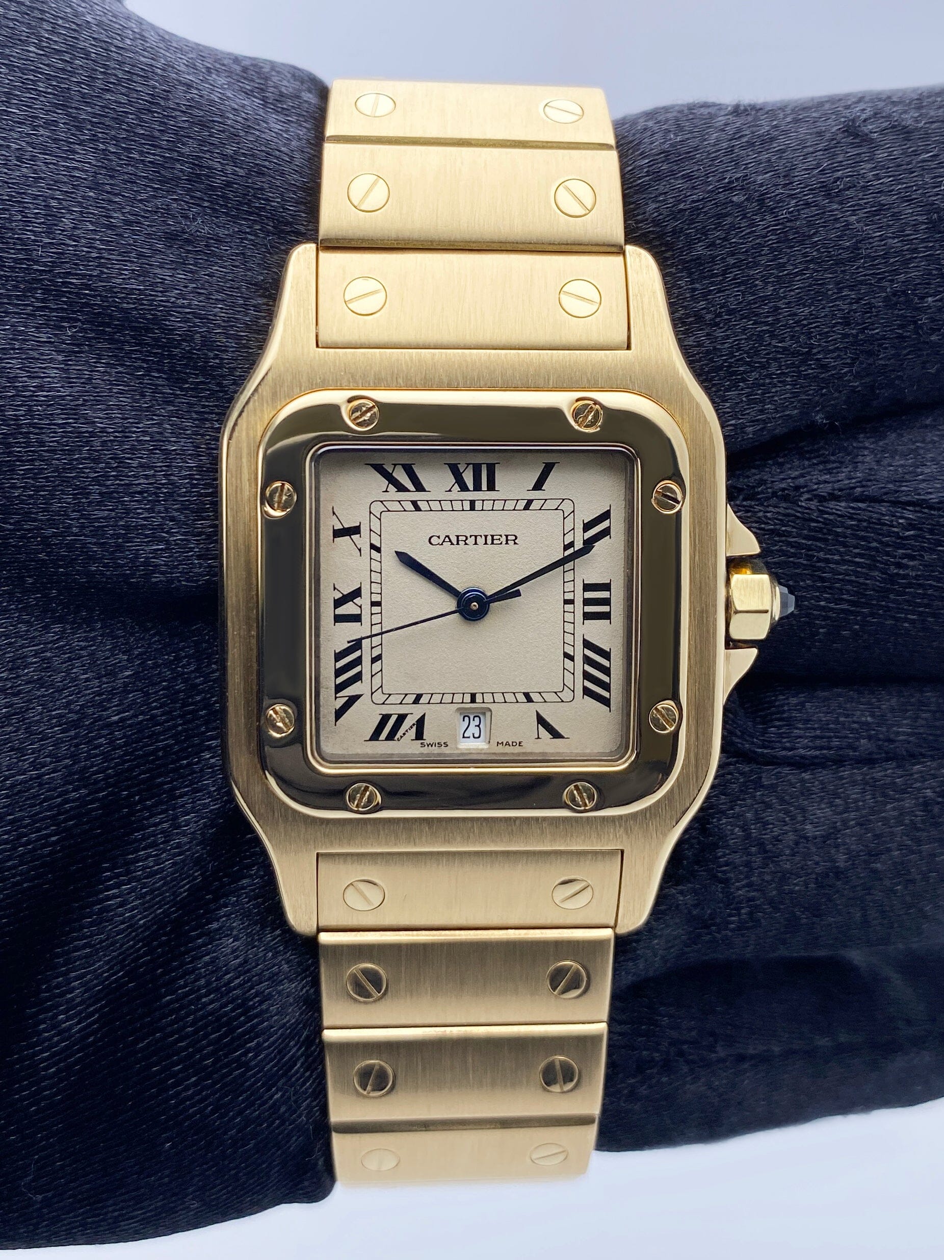 Cartier Santos Galbee 1568 18K Yellow Gold Watch - Virtual